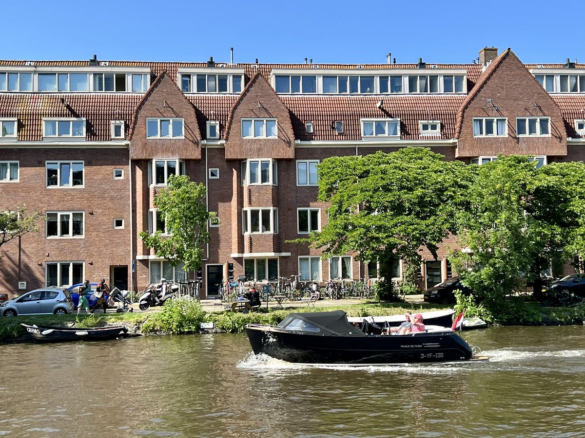 What a gorgeous day! Sitting at a terrace, drinking beer and watching the boats go by. #Amsterdamlife