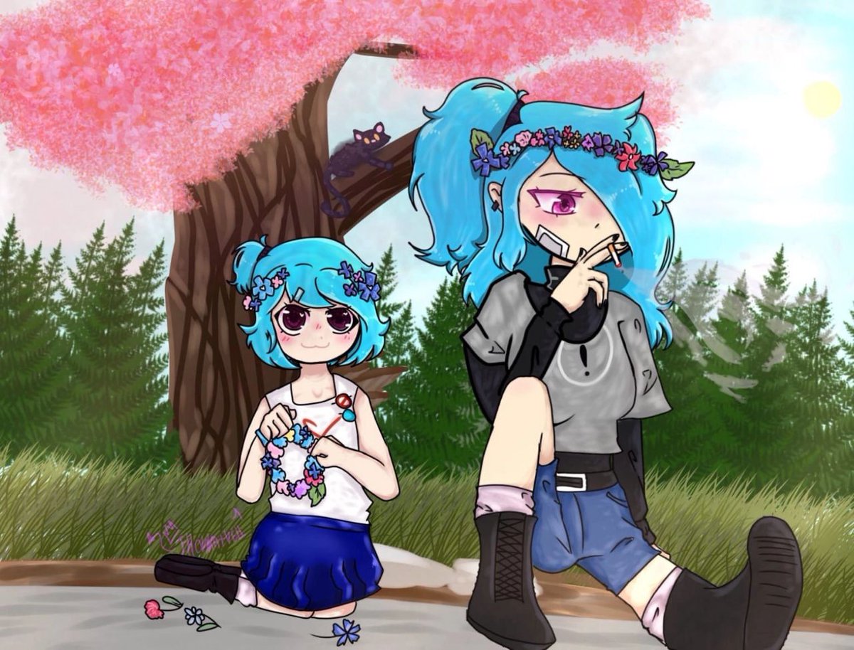 _LaSkyAuthor_'s tweet photo. I had an idea for a long time to show what was drawn. A friend from a Russian-speaking audience did this to me, but I just forgot about it :/

(Yeah, I am aware that there is a problem with the anatomy characters)
#LaVerse |#LaSki [new!]|#TruLaSky |#TfLaSky |#LaSky |#Skyverse https://t.co/JnmGv1yFgy