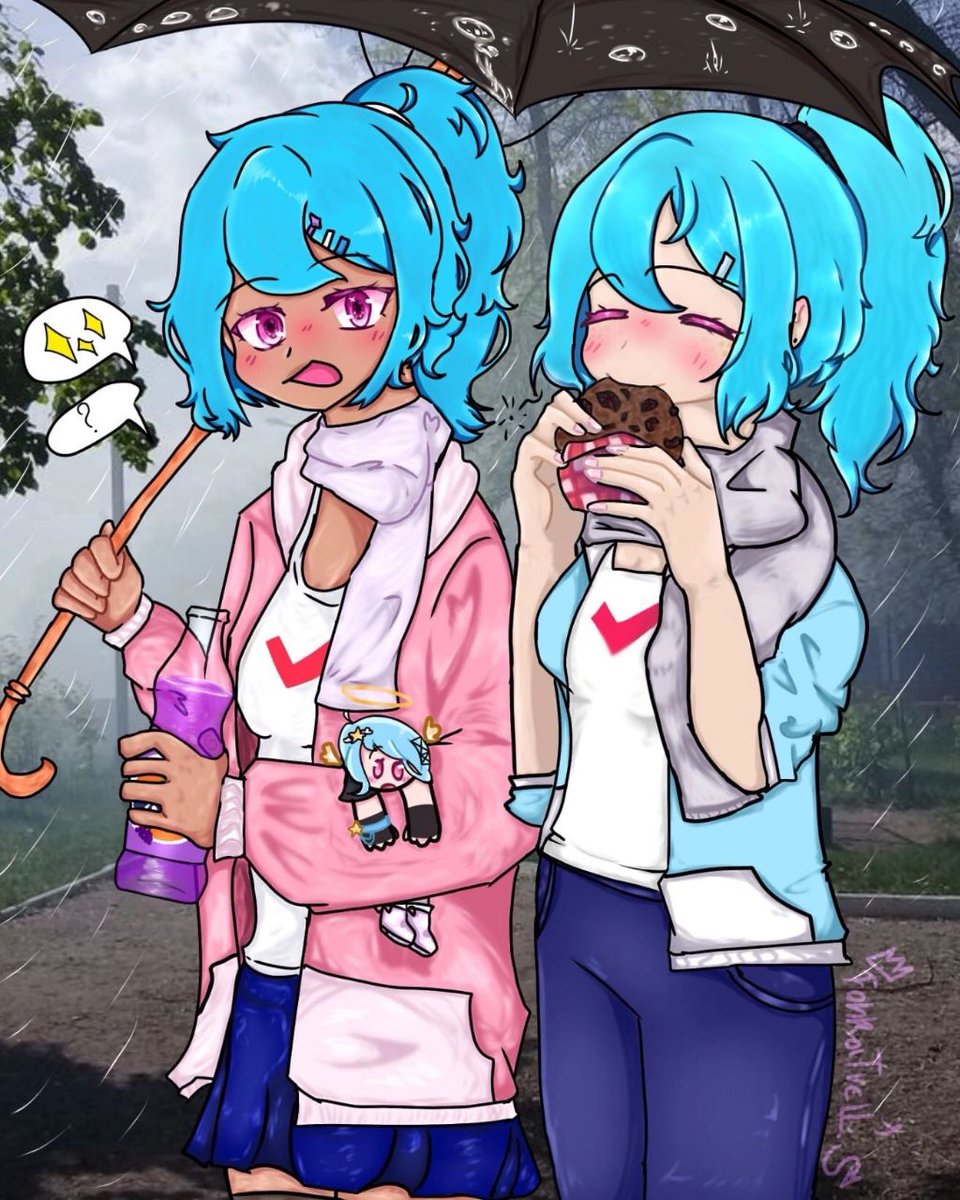 _LaSkyAuthor_'s tweet photo. I had an idea for a long time to show what was drawn. A friend from a Russian-speaking audience did this to me, but I just forgot about it :/

(Yeah, I am aware that there is a problem with the anatomy characters)
#LaVerse |#LaSki [new!]|#TruLaSky |#TfLaSky |#LaSky |#Skyverse https://t.co/JnmGv1yFgy
