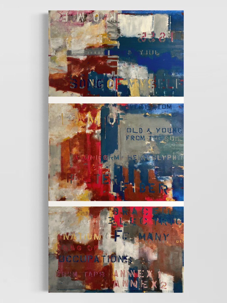 Great install photos of my commissioned  #painting ‘The Typesetter’s Song.’ It’s so gratifying to see it finally up on the wall and in the place it was made for

#art #contemporaryart #abstractart #abstractpainting #contemporarypainting #textart #colorfieldpainting #colorfield