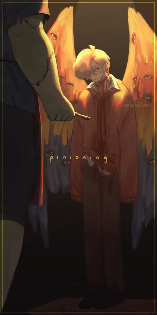 valeria_pryanik's tweet photo. // blood body horror 

he can see now 
[based on 'pinioning' by @sixteenthdays] 
#grianfanart #thehermitarchives https://t.co/cw9fcNNyLu