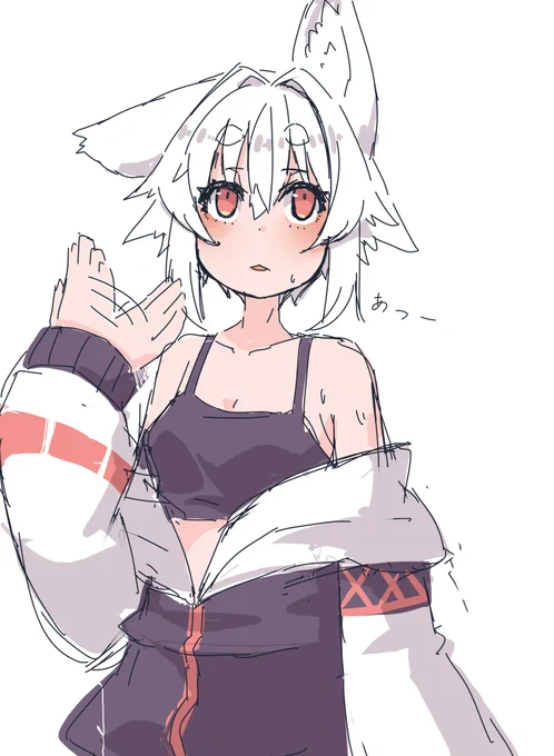 暑そうなもみじちゃん 寝よ