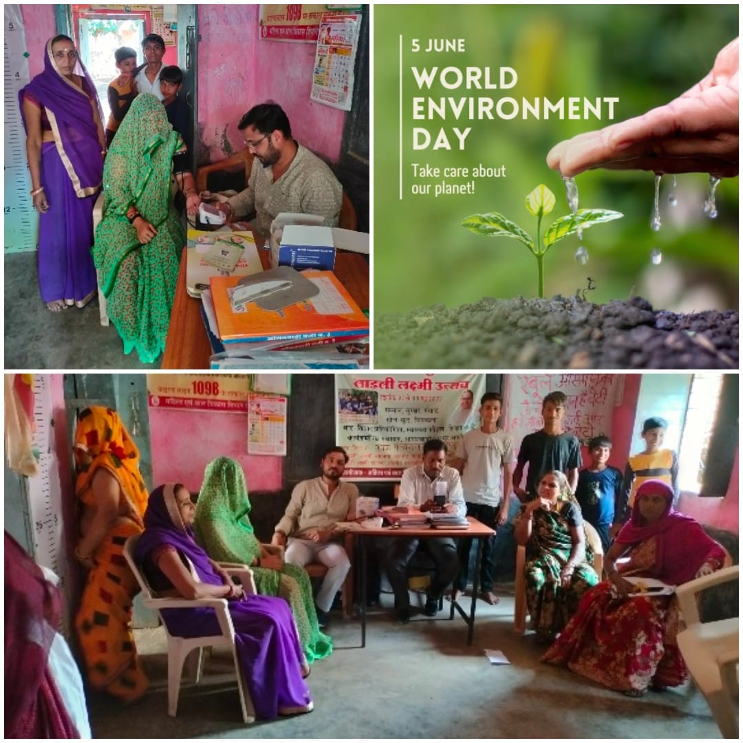 #OurWorldOurHealth
Community Health Officer from Guna, #MadhyaPradesh is making sure that all patients today get information on #WorldEnvironmentDay.
See glimpses of OPD session and health talks.
@healthminmp @usaid_india @vishalchauhan_1 @harshmangla @NPCCHH @lavagarwal