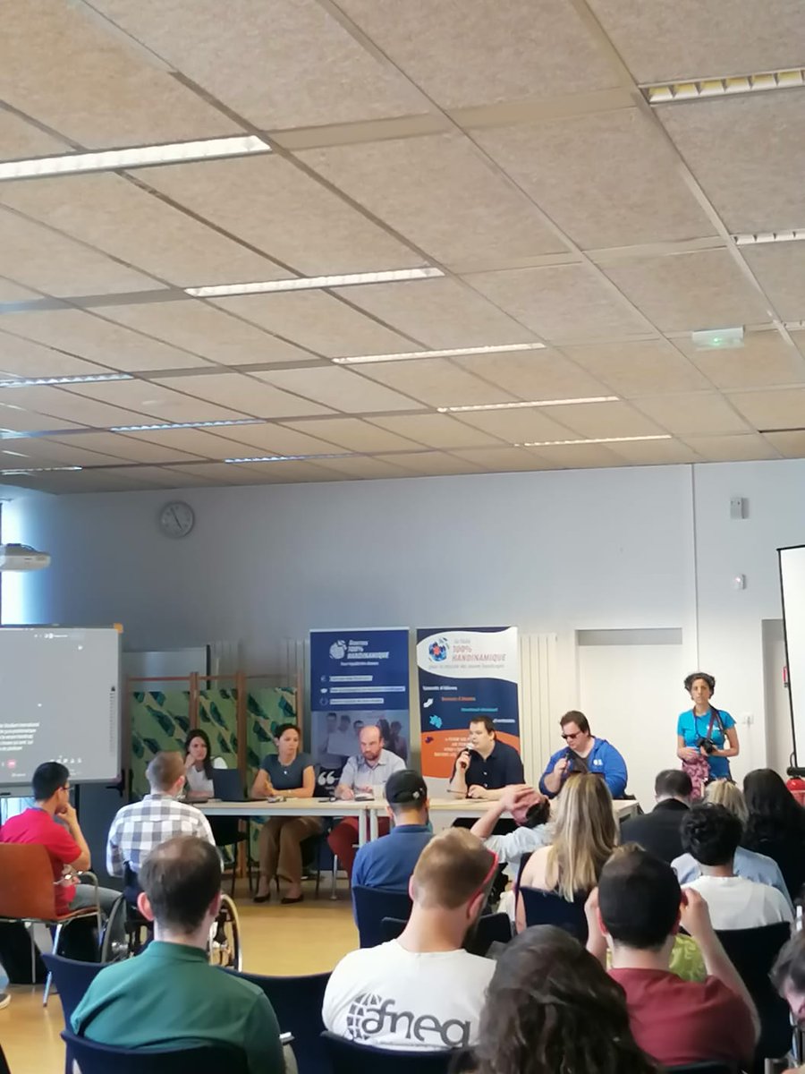 100Handinamique's tweet photo. Table ronde : mobilité #internationale des #jeunes en situation de #handicap🌍🗣️
#RNAT2023 #Siesh
@ofaj_dfjw @JeunesEuropeens @ConferenceDesGE @UniLaSalle_fr https://t.co/FZp1Wh2UR3