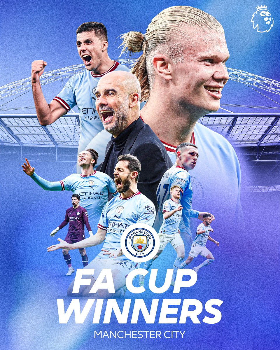 Congratulations, @ManCity! 🔵 Your 2022/23 FA Cup winners 🏆