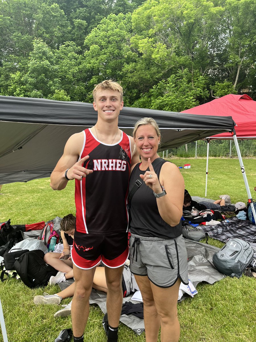 nrhegtrack's tweet photo. Congrats to Will Tuttle for breaking the school record in the 110m high hurdles with a time of 15.18. Previous record holder was Brady Agrimson in 2019 with a 15.22. The time was broken in prelims of the section meet. https://t.co/1KK5rqsIRL
