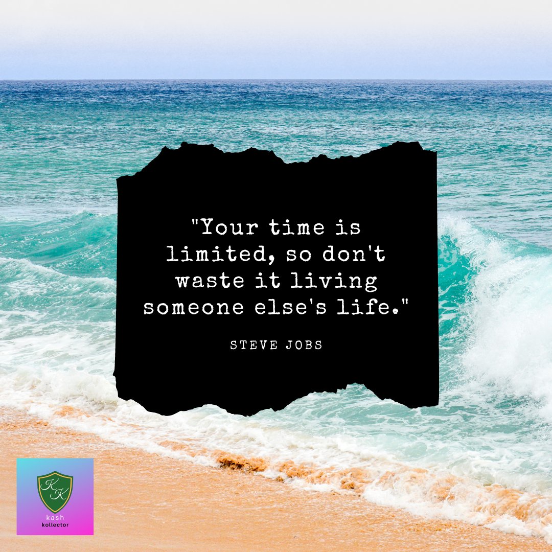 KashKollector's tweet photo. "Your time is limited, so don't waste it living someone else's life." - Steve Jobs https://t.co/z6LD1fGBwc