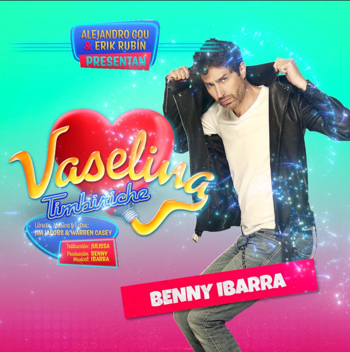 JSELMUSICAL's tweet photo. @vaselinamexico Él es Benny Ibarra, quien dará vida a Danny. 🕶️🎭

Gran Estreno: 13 de julio en el CCT1.
🎫 Boletos a la venta en Ticketmaster y taquillas del Teatro. 
¡Te esperamos! #vaselinamexico https://t.co/PGw1G74rtr