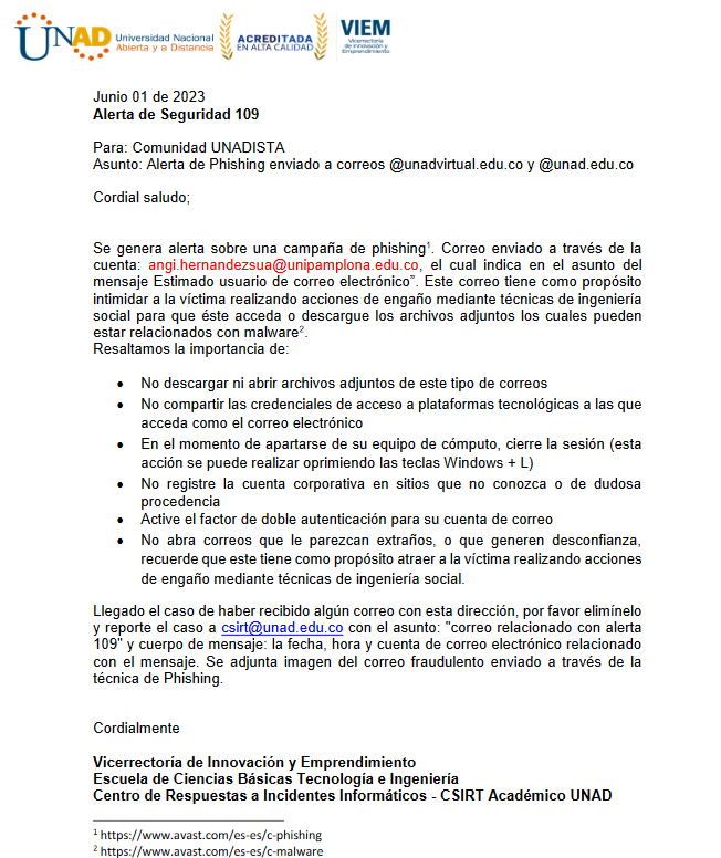 CSIRT Académico UNAD tweet media