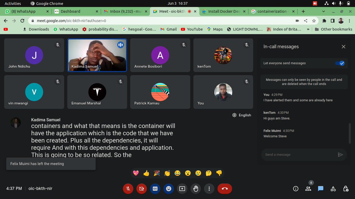 Joshua_Soft_Dev's tweet image. It was such an amazing session learning on Containerization and orchestration with @samuelkadima 
#dockerdeployment
#containerization
#orchestration
#gdsc_chuka
#moringaschool