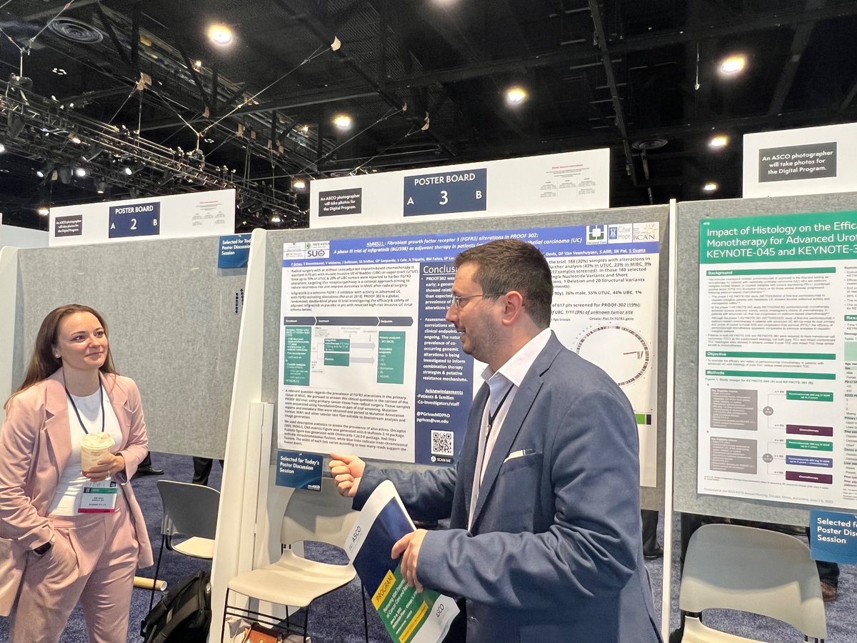 shilpaonc's tweet photo. #ASCO2023 Check out our work on FGFR alterations in UC in #PrOOF302 trial of adjuvant infigratinib 
@montypal @PGrivasMDPhD @siadaneshmand @sonpavde  @kalasri3 @CleClinicMD 
poster discussion by #Dr.Maria De Santis today at 3 PM chaired by @apolo_andrea @TomFlaigMD https://t.co/ldCitoUOcY