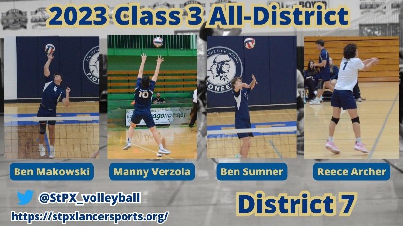 Congratulations to Ben Makowski, @manny_verzola , @ben0sumner , and Reece Archer!!!  We are really proud of you guys!  💪

#LancerNation #LancerPride 🏐🤺