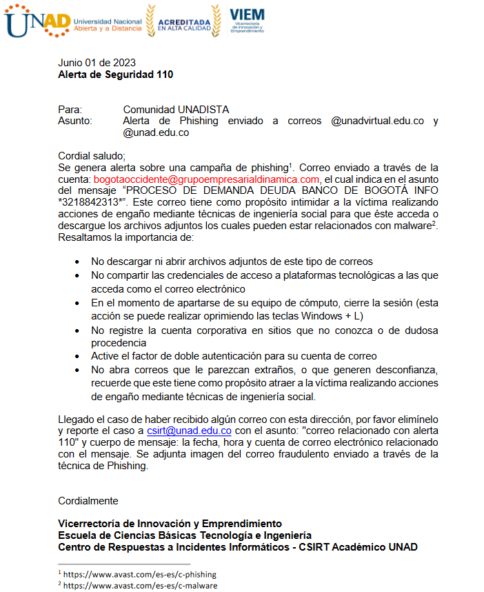 CSIRT Académico UNAD tweet media