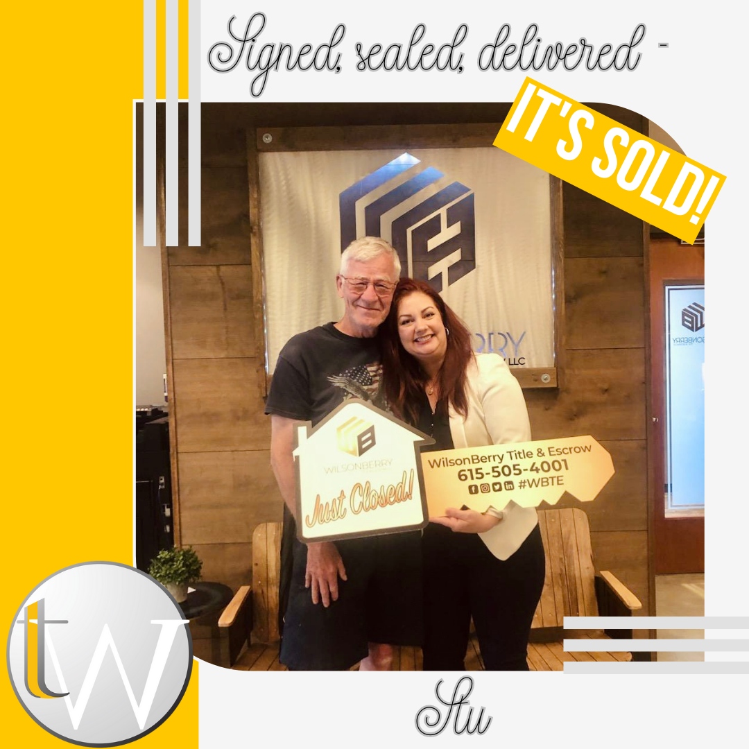 Congratulations to Stu for selling your home! Thank you for allowing Team Wilson to be part of the process.

#teamwilsonrep #buysellrentinvest #realtor #nashvilletn #mtjuliettn #lebanontn #murfreesborotn #franklintn #brentwoodtn
#soldbyteamwilson