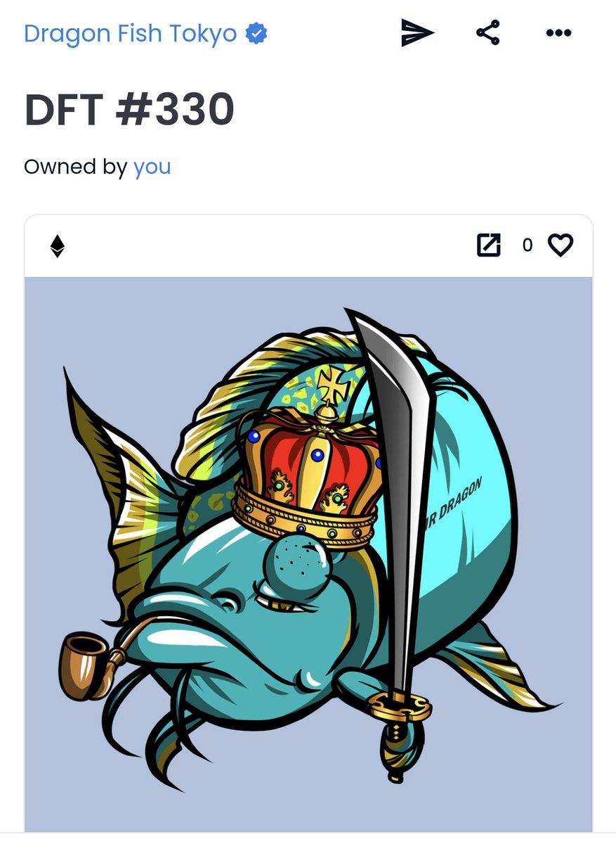 手書き宣伝おもろすぎてお迎えしましたꉂ🤣𐤔

みなさんもよかったらチェックしてみてください🎶
opensea.io/collection/dra…

#DFT #DFTSW #ChokkakuMooooooon 🚀