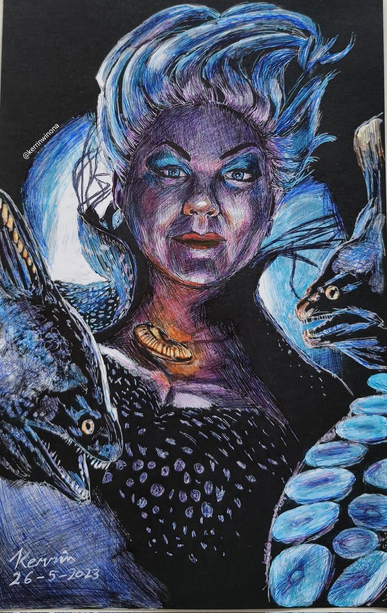 KerrinWinona's tweet image. Hello, I am drawing #Ursula from the little mermaid by a colored pen. I enjoyed the process
Btw this is the drawing process 
youtu.be/ChocvlpKsAg
I hope you like the drawing process 
#kerrinwinona #learntosketch #learntodraw #howtosketch #howtodraw #TheLittleMermaid #whatisart