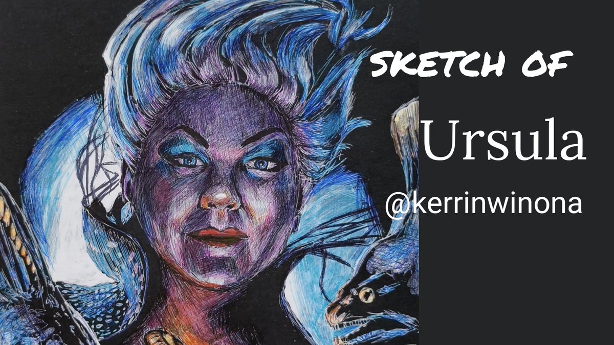 KerrinWinona's tweet image. Hello, I am drawing #Ursula from the little mermaid by a colored pen. I enjoyed the process
Btw this is the drawing process 
youtu.be/ChocvlpKsAg
I hope you like the drawing process 
#kerrinwinona #learntosketch #learntodraw #howtosketch #howtodraw #TheLittleMermaid #whatisart