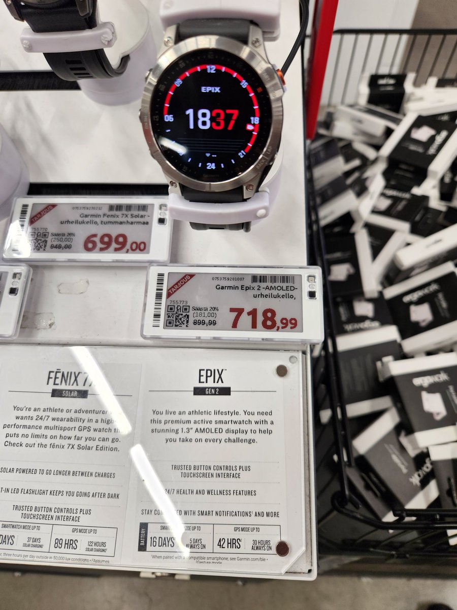 TeemuHeino's tweet photo. Onks tämmösestä kokemuksia? #Garmin #Epix2 #Hiihto #Juoksu https://t.co/LIXAwxlNXq