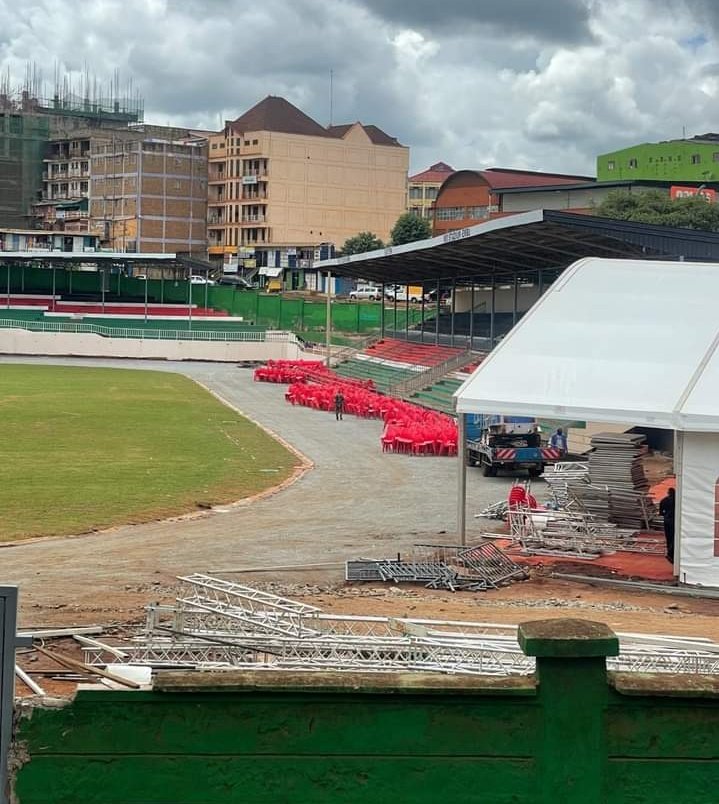 Reality at Embu stadium

- The chairs, railings and other fittings were for hire.

- According to evidence below Chairs belonged to Hotel Itoya

- Ksh. 476M was used to put up 3 mabati structures

Trends: #StopOrengo DJ Brownskin MPESA #FACupFinal Amerix #MUNMCIO Omanyala