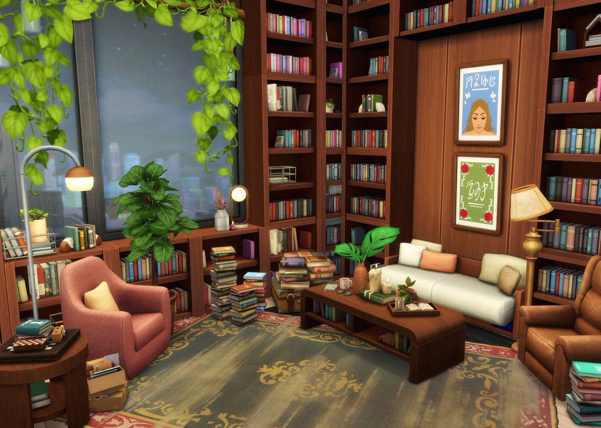 hiemmanicole's tweet image. A cosy evening 📚

It’s GIVEAWAY time for the Sims #BookNook kit, for all players (PC/Mac &amp;amp; console). To enter you must like this tweet, follow me, and comment below once it’s done. Winner announced Tuesday 6th June at 10am BST. Goodluck! 🤘🏼

#presentedbyEA