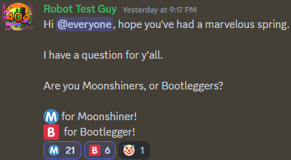 MoonshineLabs's tweet photo. The polls here and on Discord aren't hinting at something.... 

Get your votes in while you still can! https://t.co/SNj9bo4mQz