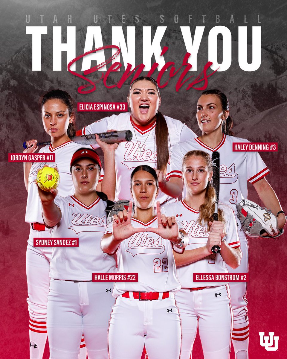 #ThankYouSeniors for your hard work, your dedication and your leadership. #ThankYouSeniors for everything you’ve helped this program achieve and for helping lead this team to a place it hadn’t been in nearly 30 years.

Once a Ute, always a Ute. 🙌

#GoUtes