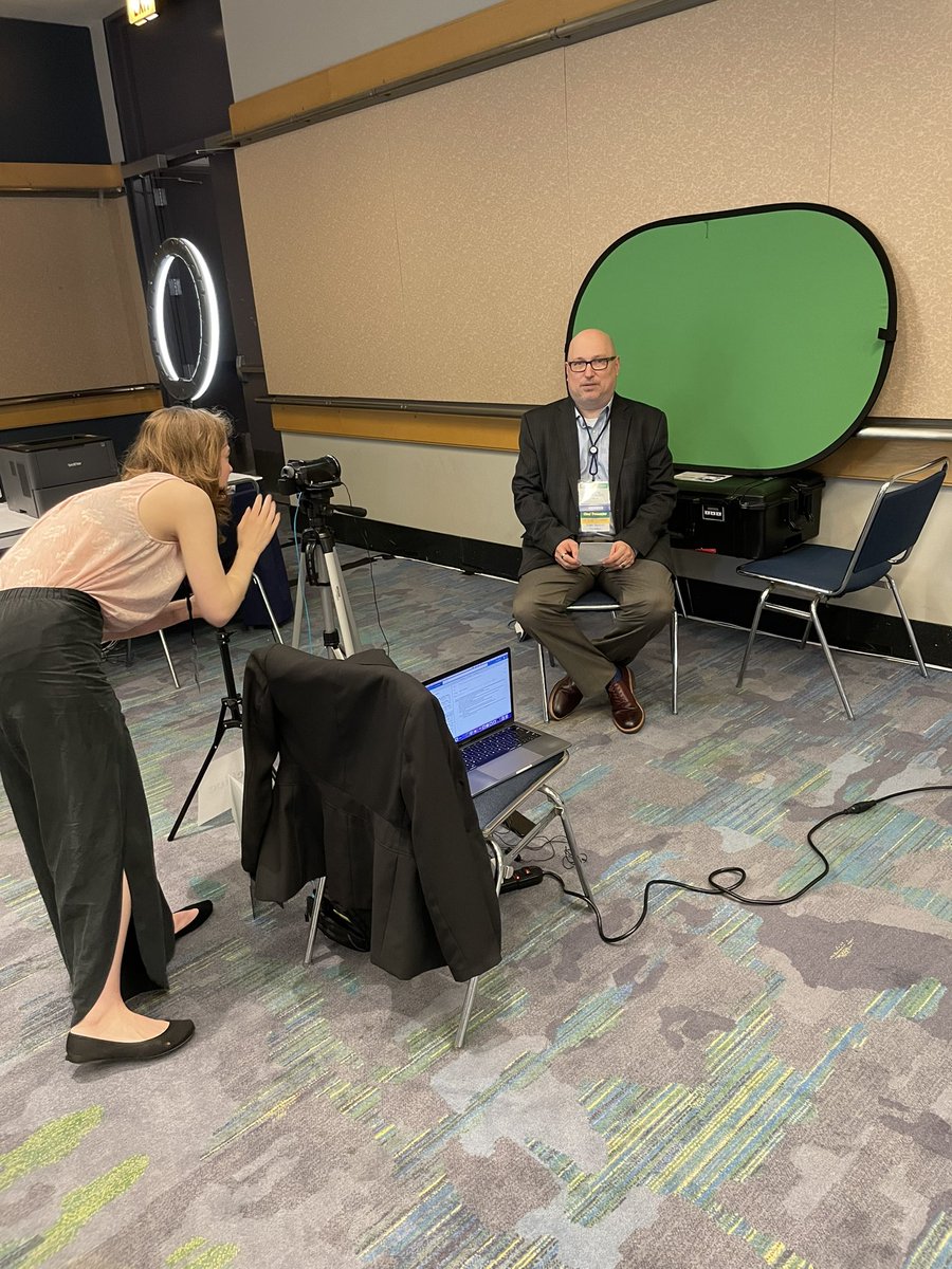 DrTHut's tweet photo. #ASCO2023 off to a brisk start with interviews prior to CLEAR presentation Monday. #texasoncology #scri #BSWH https://t.co/EeVX9DvC6s