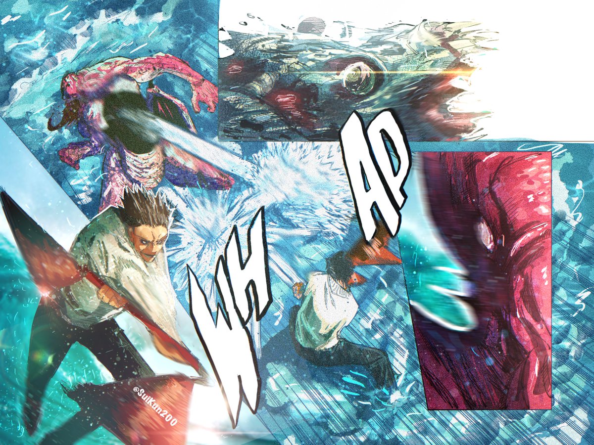 SuiKun200's tweet photo. Toji Vs Dagon!

#JujutsuKaisen #JJK #呪術廻戦 https://t.co/nPILOmi9O7