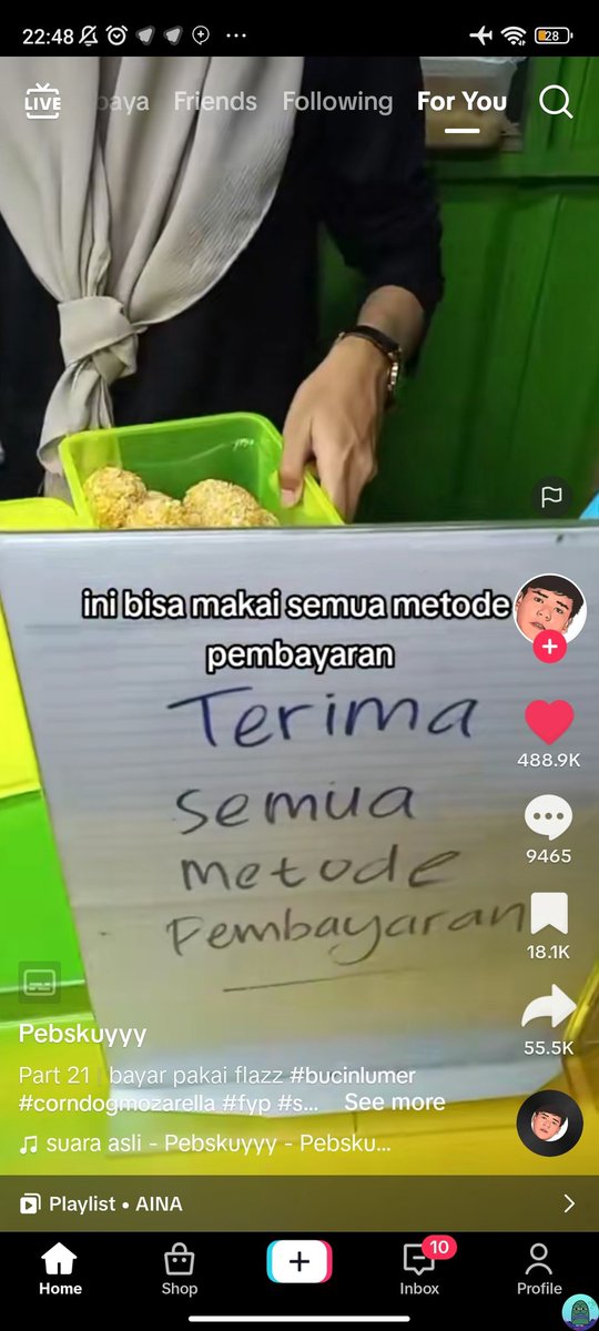 💚 ngakak banget pls, nanti sender drop videonya😭
