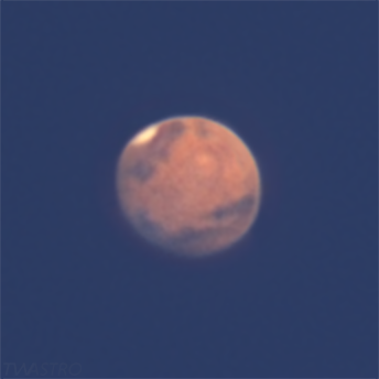 Daytime Mars at over 300M km [by lndoraptor28] #astronomy #astrophotography
