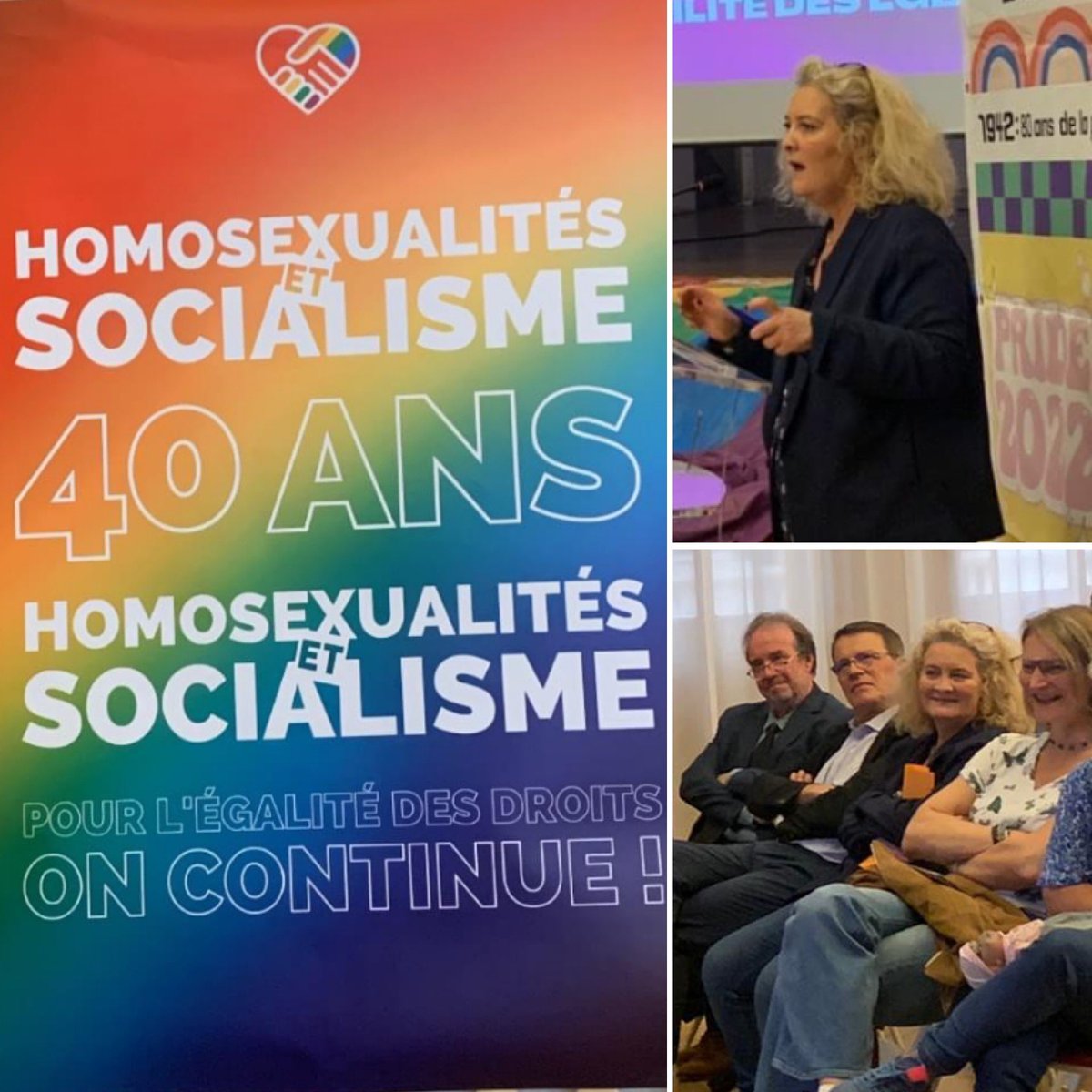 Ravi d’avoir accueilli cet après-midi en salle des fêtes aux côtés d’@ACORDEBARD , @HES_France 🏳️‍🌈 pour ses 40 ans.
La @Mairie10Paris fidèle lieu d’accueil depuis longtemps des manifestations d’@HES_France 
#40ansHES