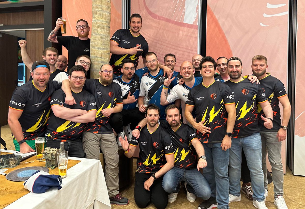 TeamBelgiumAoS's tweet photo. Cracking round 4 against @aosn !! What a bunch of legends ❤️❤️
119-41 for us

#aosworlds2023 https://t.co/dfnsVt9fJh