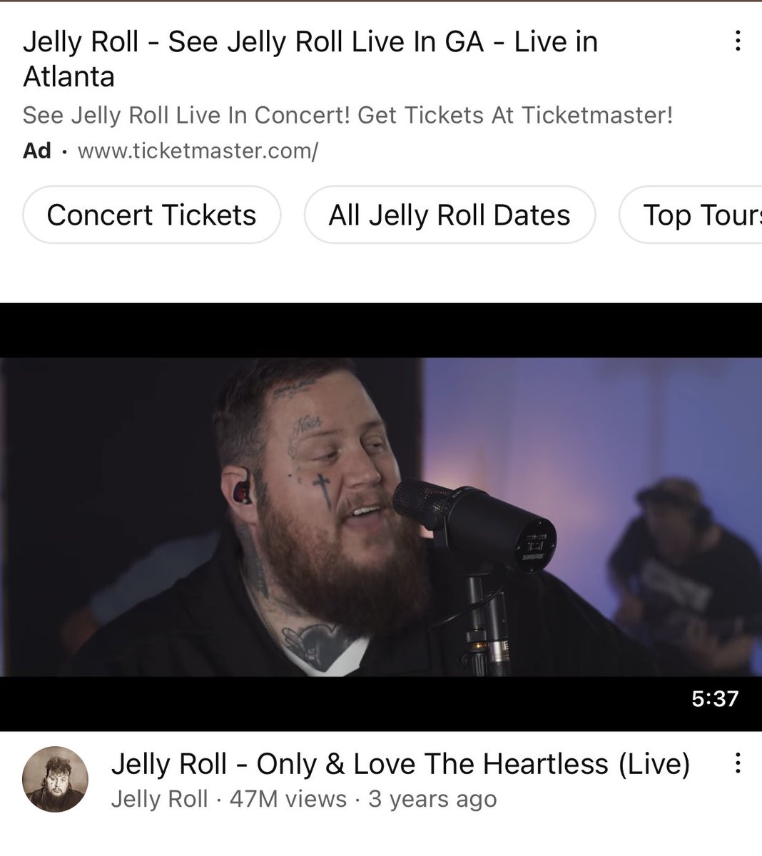 I was in a very bad space a couple years ago and a coworker played this and I ended up listening to all his music. Definitely going to watch this🫡 #JellyRoll #AddictionKills #TherapyIsNecessary #MensMentalHealth