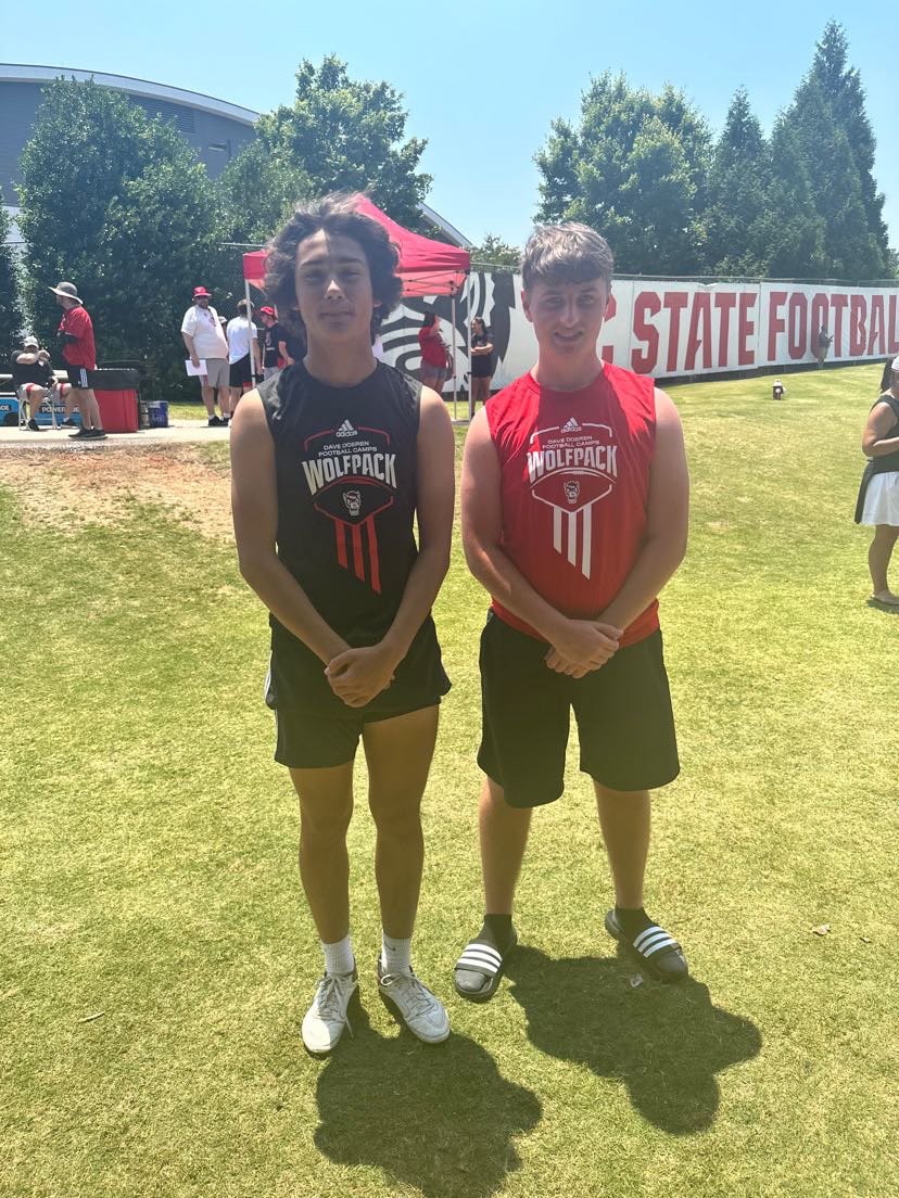 Had a great time competing at the NC State camp. Great way to start off the summer. <a href="/keaton_coach/">Coach Steve Keaton</a> <a href="/coachjtmcgee/">Josh McGee</a> <a href="/DanOrnerKicking/">DanOrnerKicking</a> <a href="/jgaydica51/">Jackson Gaydica</a> <a href="/CoachJDWhite/">Jackson White</a> <a href="/CoachGoebbel/">Todd Goebbel</a>