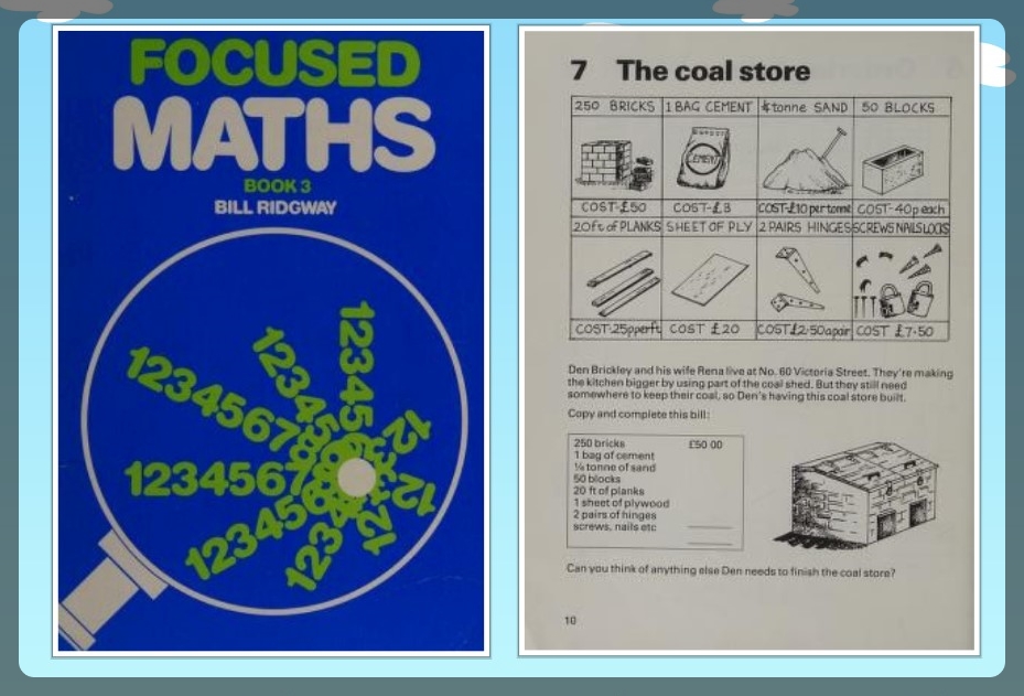 OldSchoolBooks1's tweet photo. Another #MathsBook that prepared you for real-life dilemmas, everyone needs to know how to budget for a coal store, alright, perhaps that should be for a shed or summer house these days, but it's still an essential skill to need #FocusedMaths https://t.co/OhJvGhGrLZ https://t.co/kZdpFDthAZ