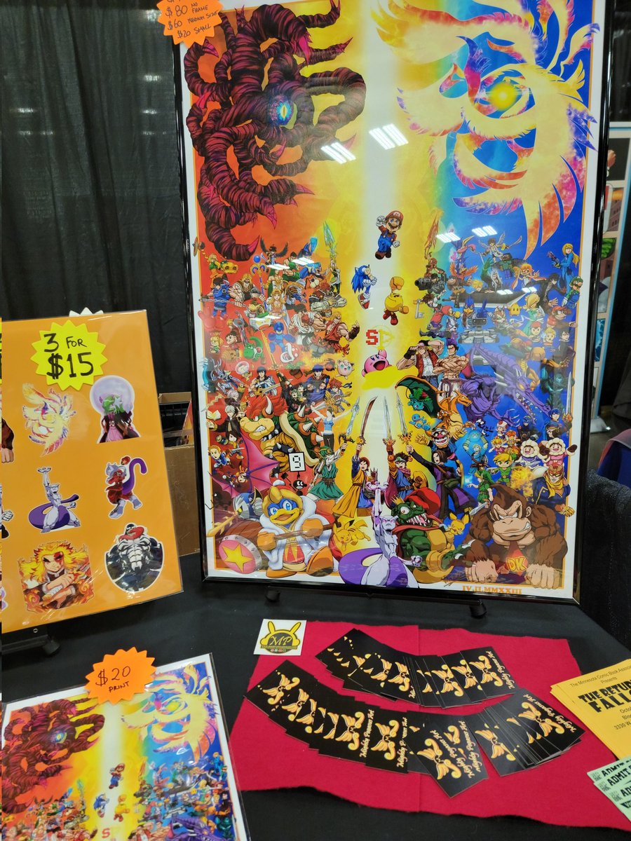 MightyPegasus88's tweet photo. Alright!! I know im 3 Hours late...
But Minnesota Con Day 2, let's get it!!! Let's GO!!!
#MNcon #MinnesotaCon #Artist #ArtistAlley https://t.co/yBJGdpnjT5