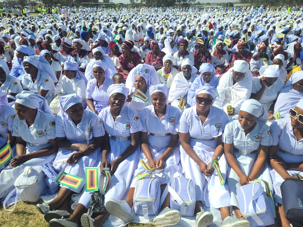 It was in Zimbabwe Grounds where comrades met coming from the war. It was in the same ground that the Second Republic was ushered in. It is in the same ground that the Indigenous Churches have pledge to Vote ZANU PF for another 5 Years.