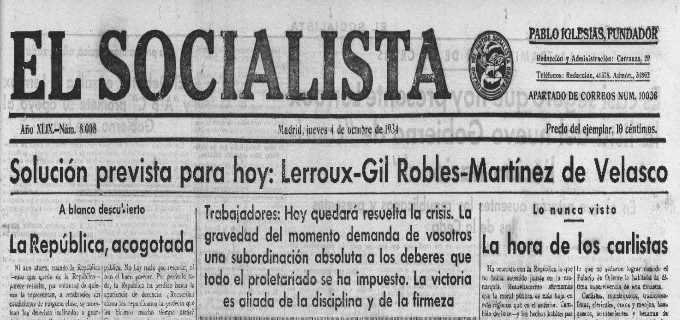 En octubre de 1934, la CEDA le retira su confianza al gobierno de los radicales de Lerroux y exige participación. Alcalá-Zamora, a pesar de los temores que le inspiraba la doctrina de Gil-Robles sobre el accidentalismo de las formas de gobierno, decide que se incluyan 3 ministros