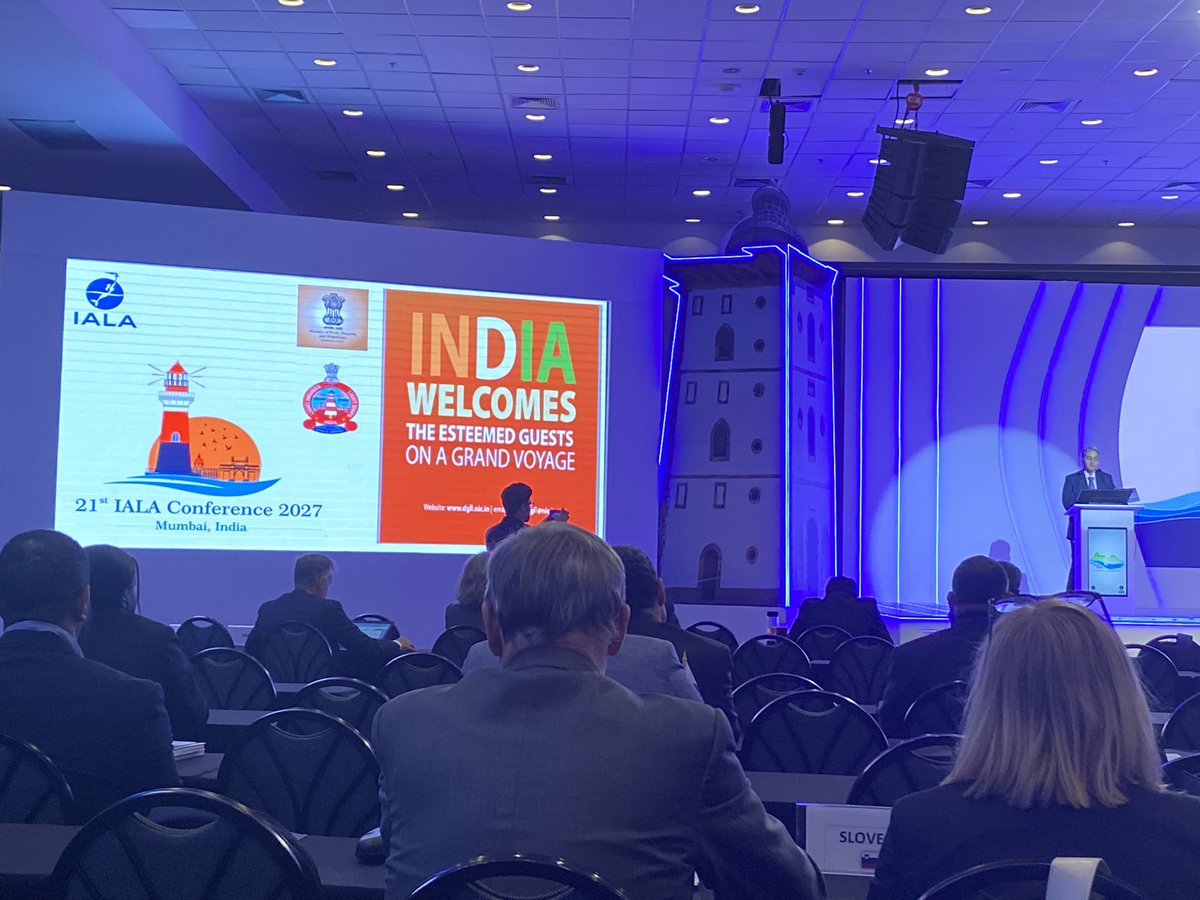 RWD1001's tweet photo. Final day of IALA Conference with the General Assembly. Looking ahead to the transition to IGO, electing the next Council and looking ahead to India hosting the conference in 2027. @IALAISM @trinityhouse_uk https://t.co/GDE34v4W32