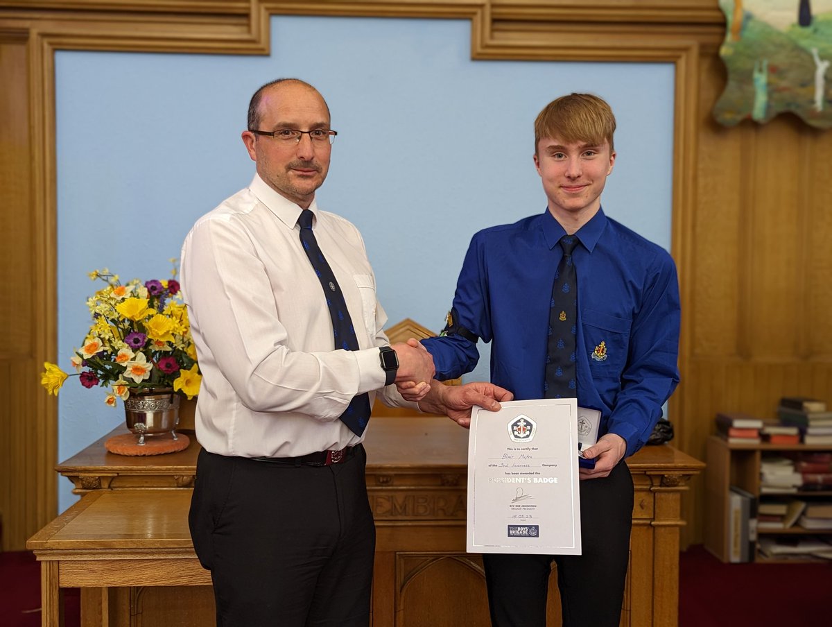 3rdInvernessBB's tweet photo. PRESIDENT'S BADGE 🎖️

Congratulations to Blair who was recently awarded The Presidents Badge! 

Blair goes on to work towards our Highest Award - The Queens Badge (soon to be The Kings Badge 👀) https://t.co/n8EVdE8Lb5