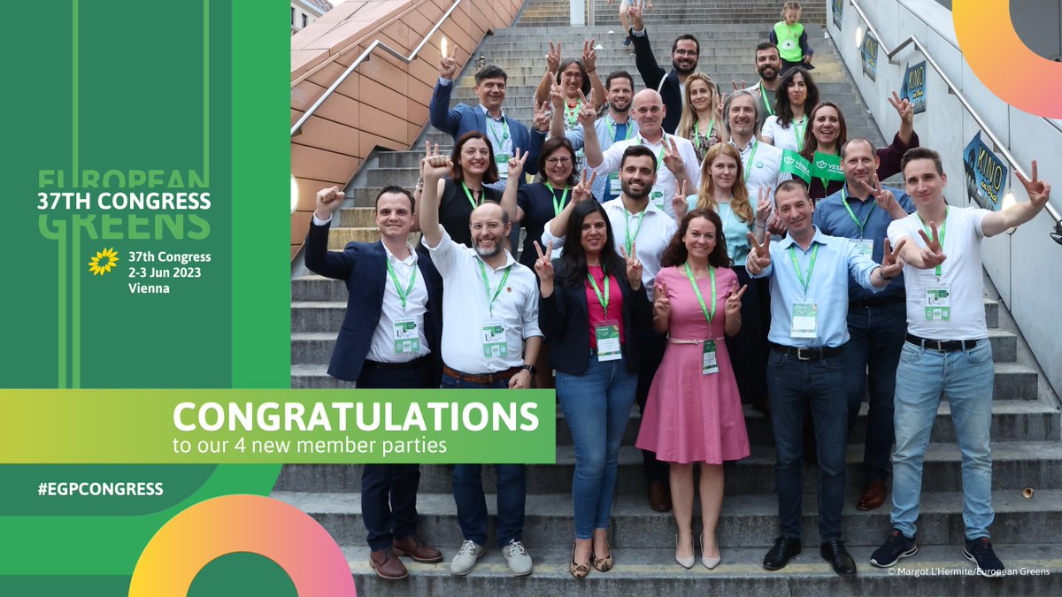 The European greens are growing!

We are so happy to welcome 4 new members and start with them, as a stronger and more united than ever political family, our campaign for the 2024 European elections ✊🏽✊🏽