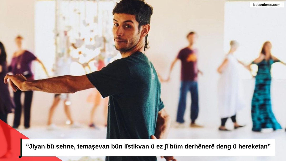 "Govend ji bo min afirandin e. Em di govendê da bi rêya deng û hereketan, him ji tuneyînê tiştan diafirînin, him jî tiştên heyî ji nû ve çêdikin."

Nûçe: <a href="/beril_caymaz/">Beril Caymaz</a>

<a href="/govendistanbul/">GOVENDISTAN</a> <a href="/arjenbrusk/">Arjen Brûsk</a> 

botantimes.com/jiyan-bu-sehne…