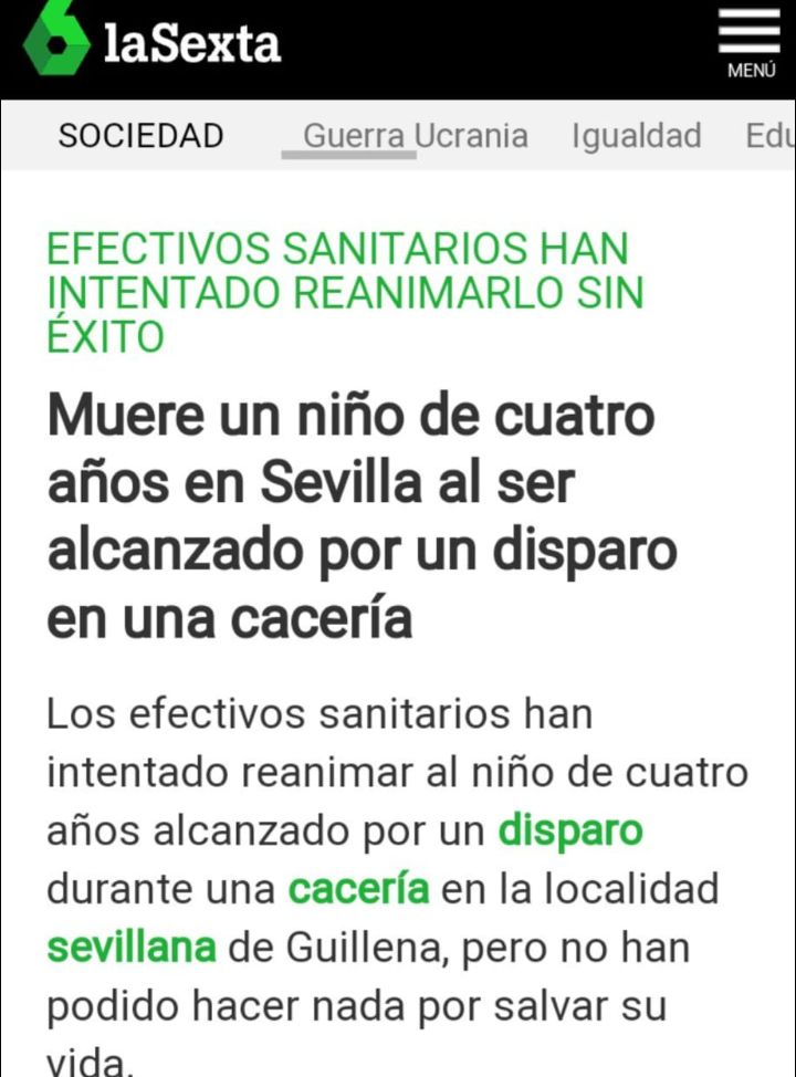 MartinezNevado's tweet photo. Los cazadores se cargan una vez más a un niño inocente. 🤐 https://t.co/j3W5ZARbOg