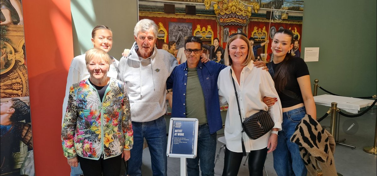 A great occasion to have Brian Kidd and family, as guests for our 'From Moss Side to Marseille' exhibition. Created by Eric Cantona and myself. National Football Museum. 

Brian has helped coach Man Utd and Man City to success. Played in and won Utd's first European Cup