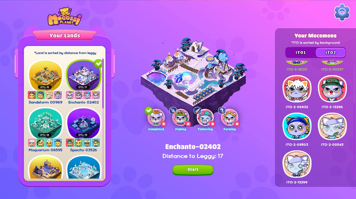DaddyShrek20's tweet photo. 38,000 playable Ito's, 10,000 lands that can be upgraded and worked for resources. Show me another team that works as hard as @officialmocossi, these guys don't sleep! Crafting and PvP card game coming next 🔥 #Cardano #ADA https://t.co/t8Z8EzUHj6