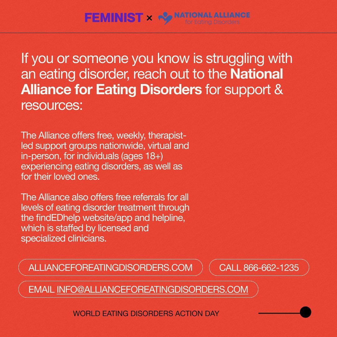AllianceforED_'s tweet photo. If you or someone you know is struggling with an eating disorder, you are not alone. Please reach out:
Call: 866-662-1235
Email info@allianceforeatingdisorders.com
Text: ALLIANCE to 741-741
Visit: https://t.co/93CWGIdAaz
#RealPeopleRealRecovery #NOTONEMORE https://t.co/HNjikfjW7M