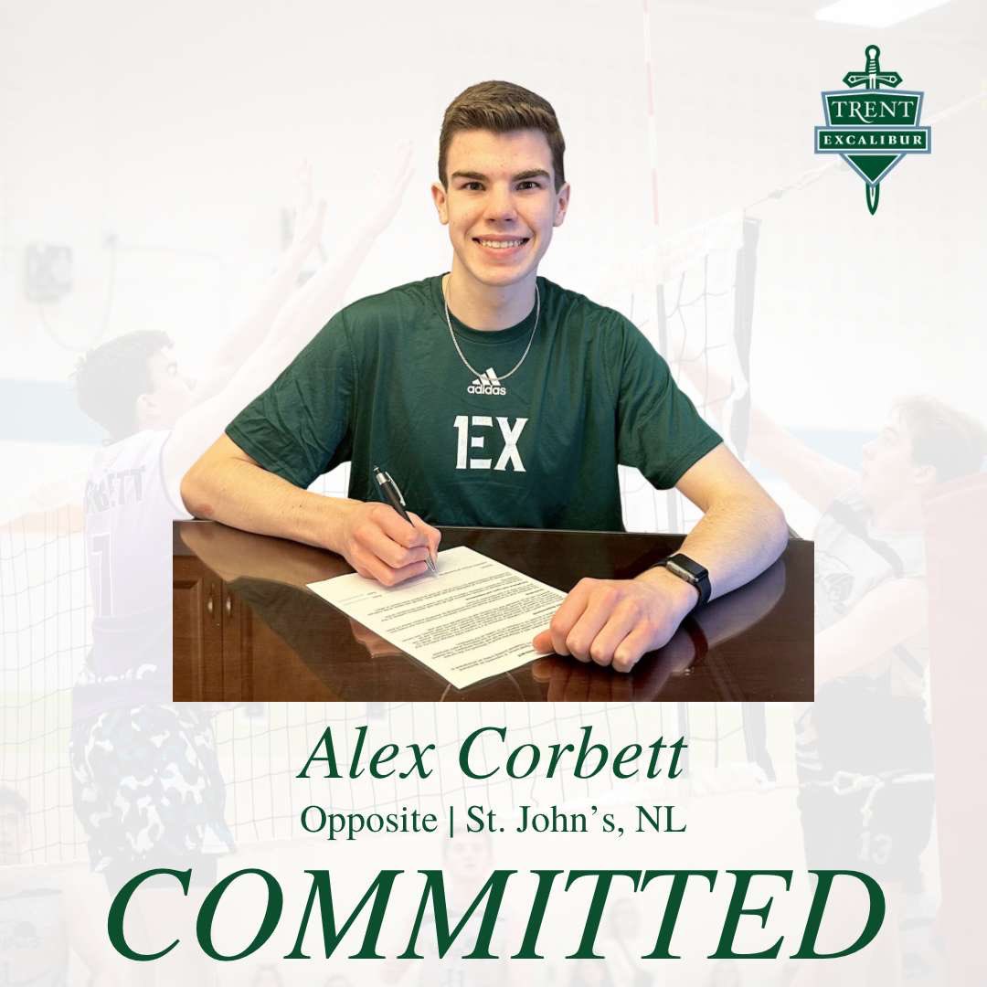 ODAthleticsNL's tweet photo. Huge congratulations to Patriot, Alex Corbett on committing to play with Trent Excaliburs next season!! #patriotpride #bleedgreen @ODHigh @Mount_Pearl https://t.co/A0SW0LRPll