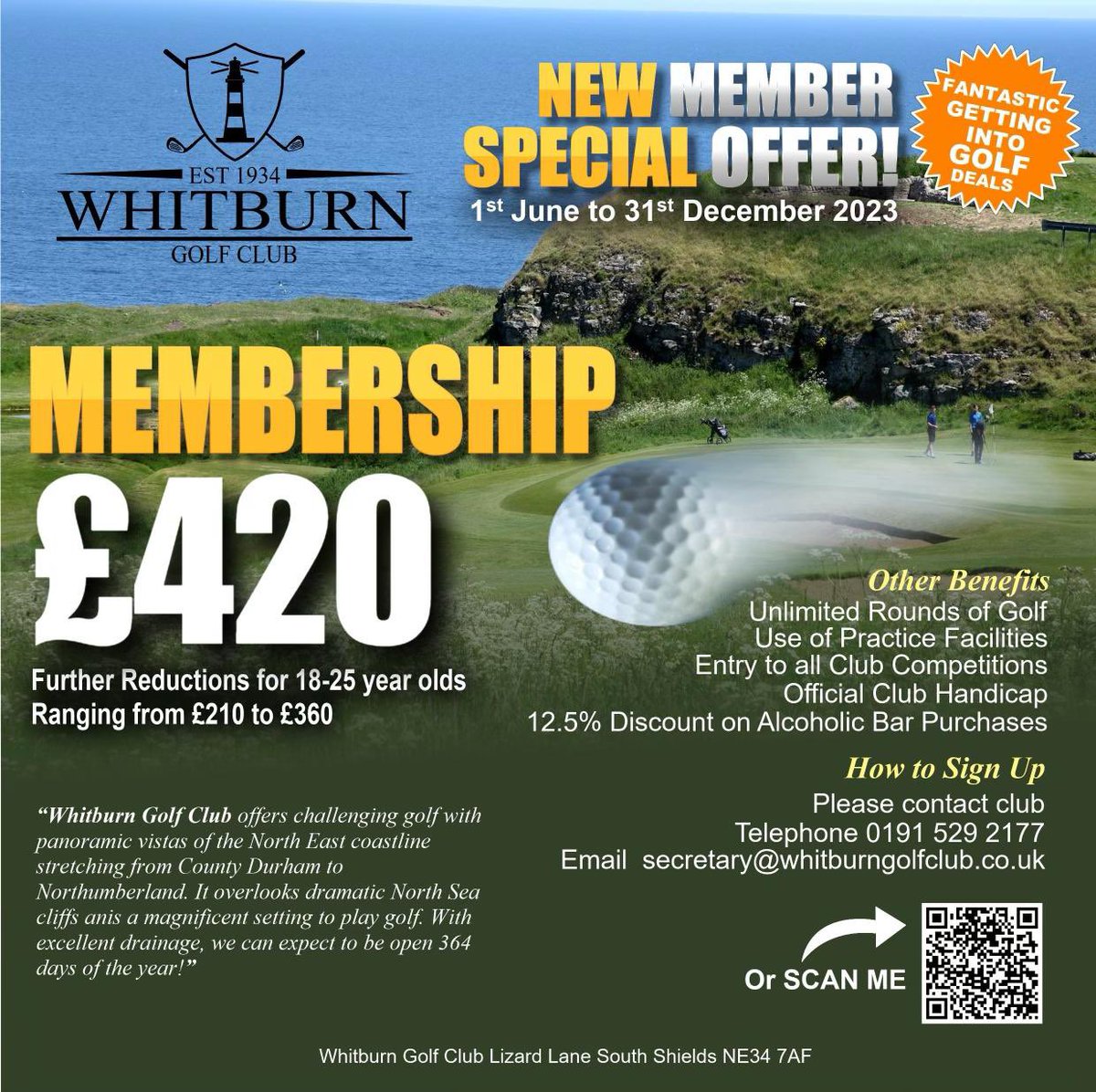 See our latest off and come of join us for the remainder of the summer 🏌🏾‍♂️⛳️
