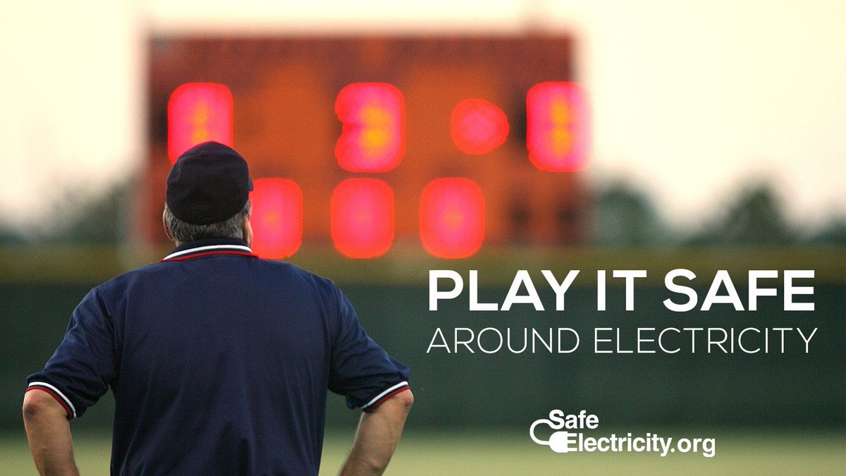 Playing baseball or softball at the park sounds like a fun idea! Just remember there could be electrical hazards to watch out for, especially at older ballparks. Be wary of broken or cracked conduit to lights and outlets. Learn more bit.ly/3lOHApW #SafetyFirst #PlaySafe