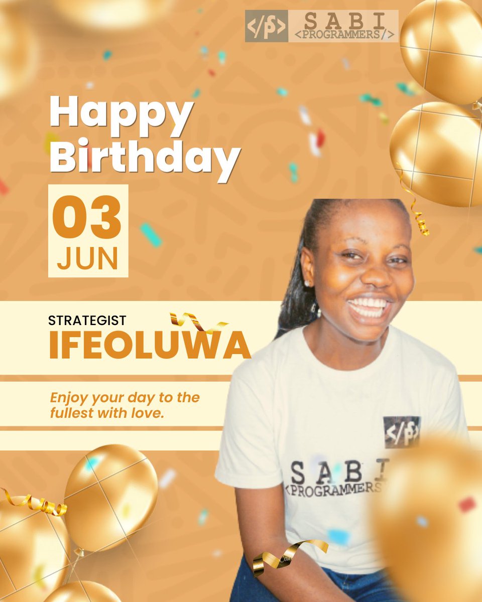 Today we celebrate one of our own!

Lady filled with character, beauty,🥳🥳🥳 and BRAIN!

Happy Birthday Ifeoluwa. We love you and we wish you well!